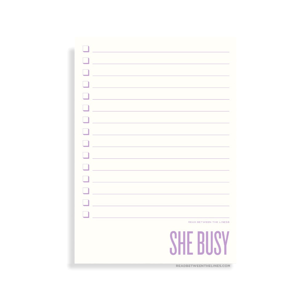 She Busy Notepad