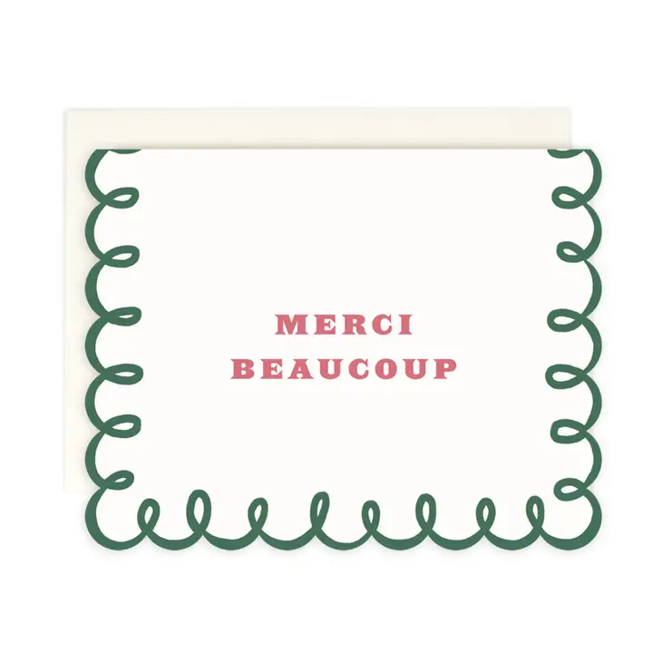 Load image into Gallery viewer, Merci Beaucoup Swirl Card
