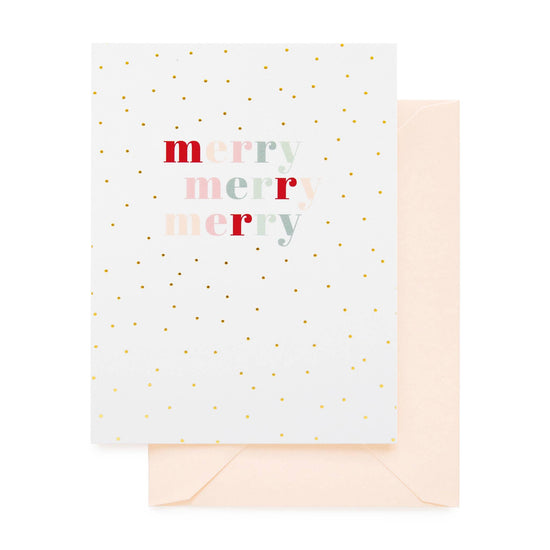 Multicolored Merry Card