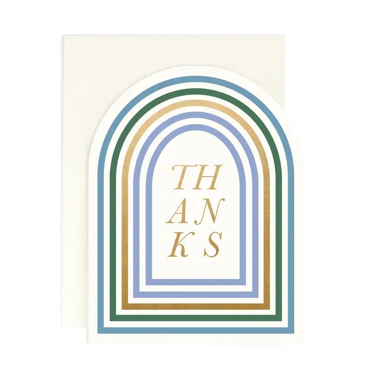 Arched Thanks Card