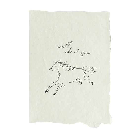 Horse Wild About You Card