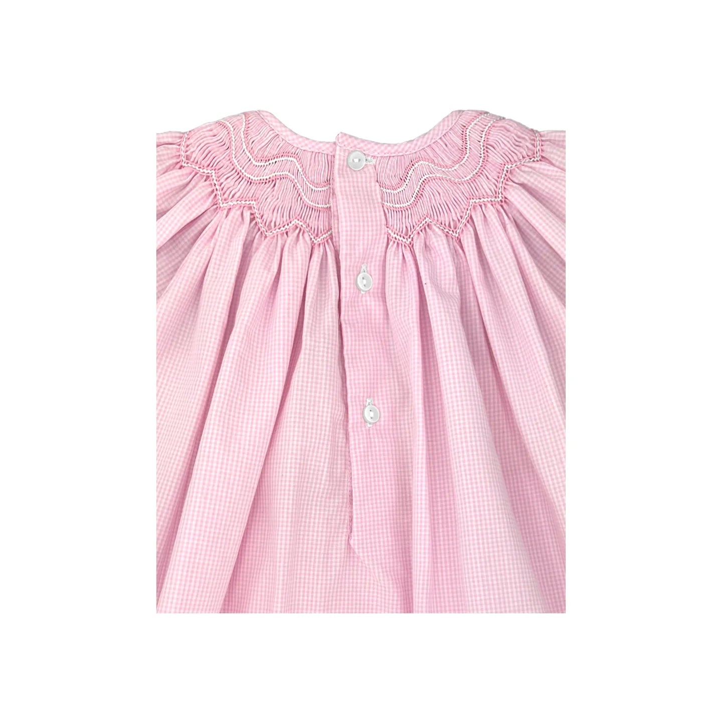 Bishop Zig Zag Smocked Dress