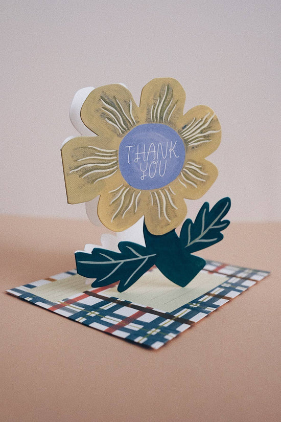 Thank You Flower Die Cut Card