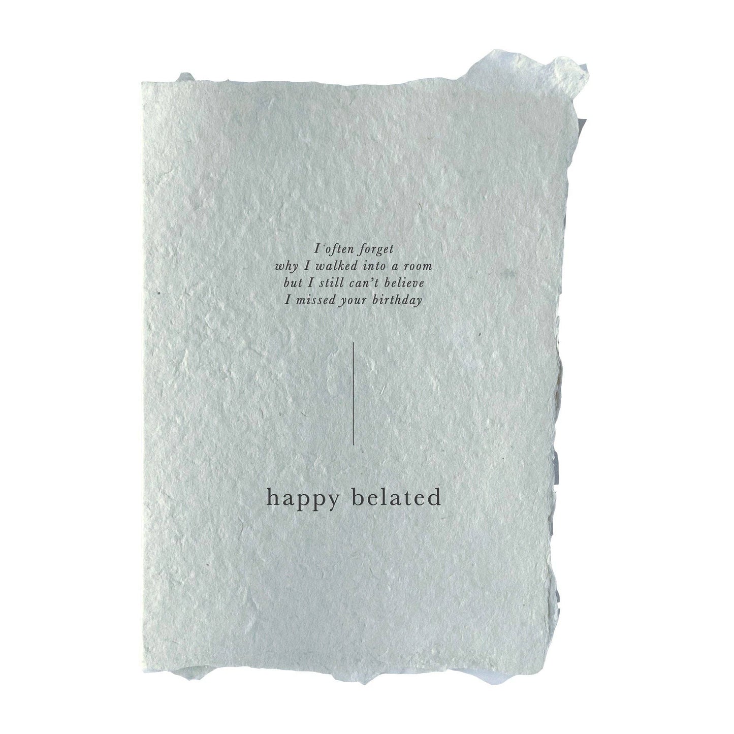 Happy Belated Birthday Card