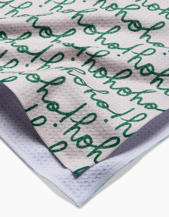 Ho Ho Holiday Green Tea Towel