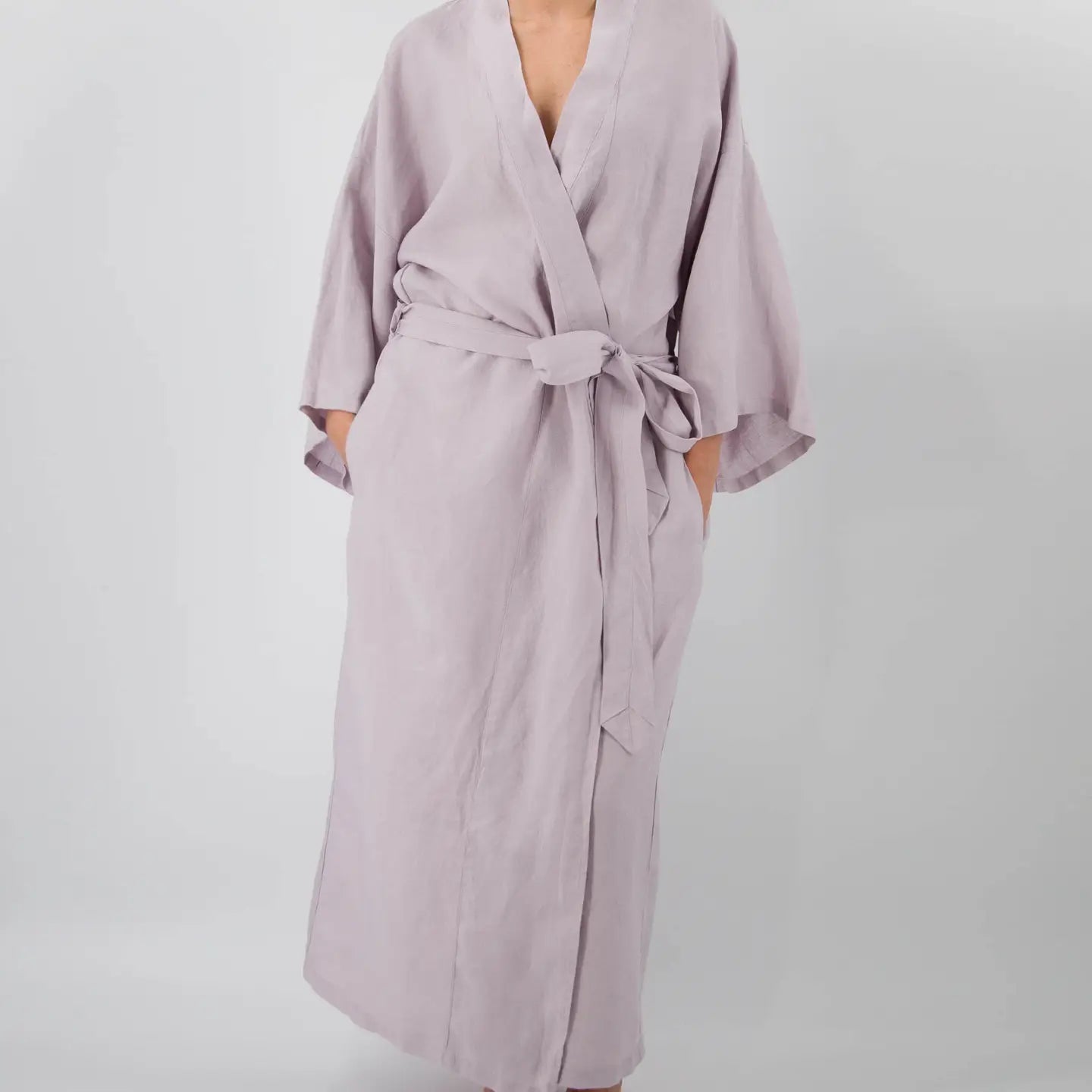 Sai Full-Length Linen Robe