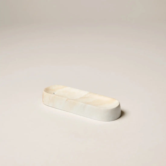 Ceramic Incense Holder - White