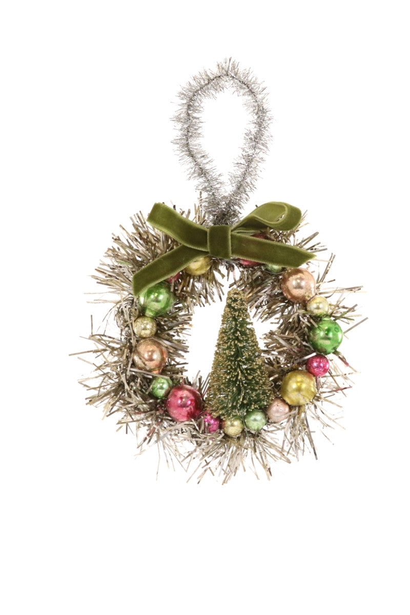 Green Vintage Wreath Ornament