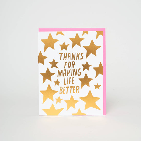 Making Life Better Stars Card