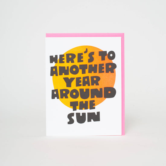 Around The Sun Birthday Card