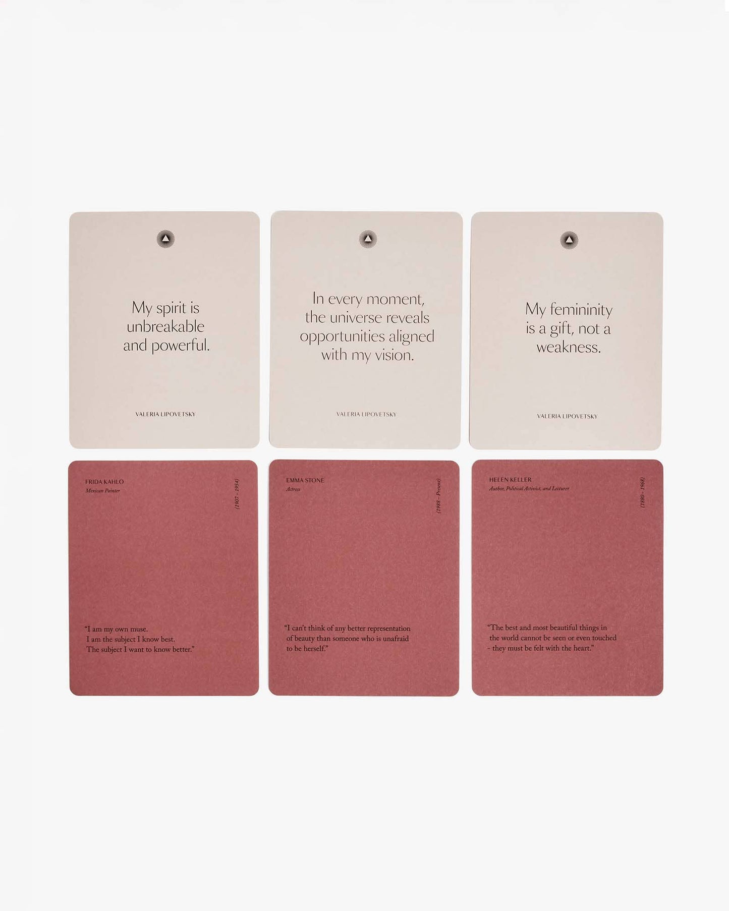 Mindful Affirmations by Valeria Lipovetsky, Quote Cards