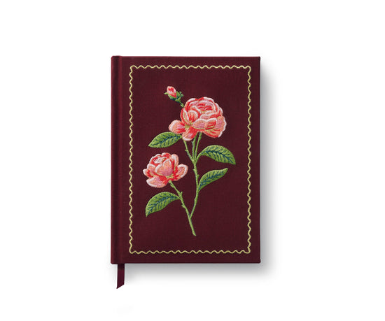 Roses Embroidered Journal