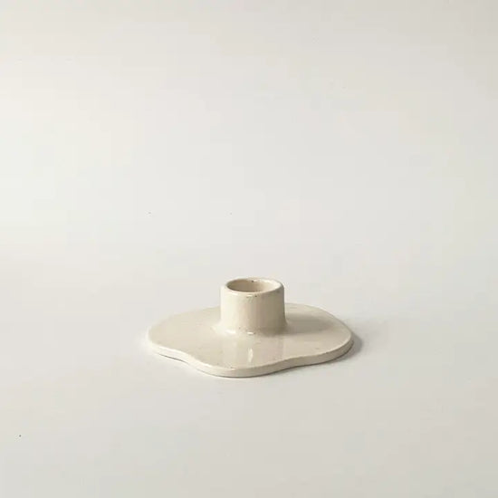 Handmade Ceramic Blob Taper Candle Holder