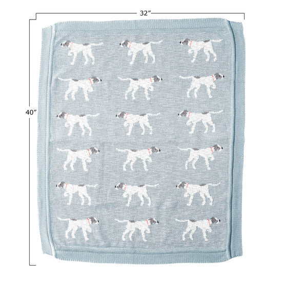 Load image into Gallery viewer, Dog Cotton Knit Baby Blanket
