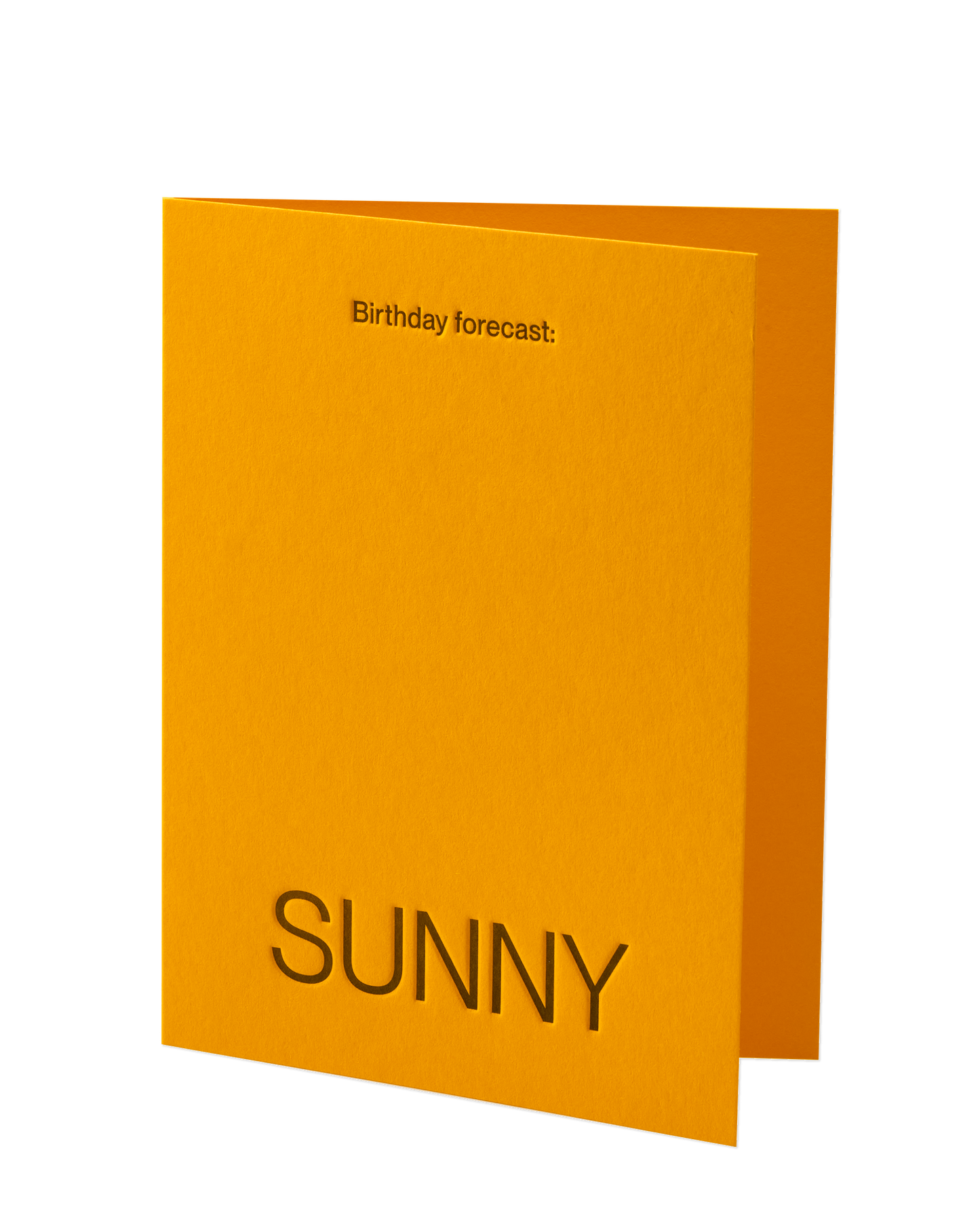 Birthday forecast: SUNNY Card