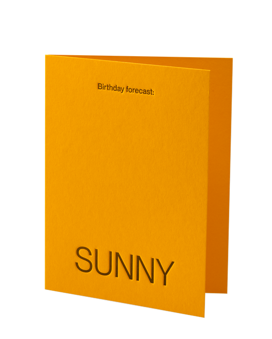 Birthday forecast: SUNNY Card