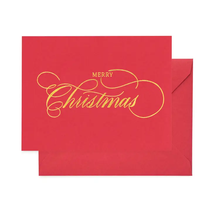 Load image into Gallery viewer, Merry Christmas Script Card
