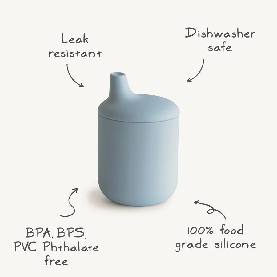 Silicone Sippy Cup - Powder Blue
