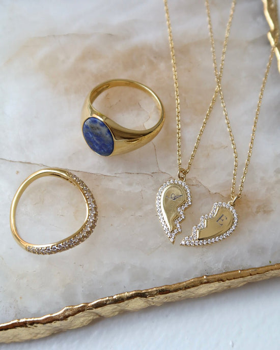 Friendship Heart Necklace Set