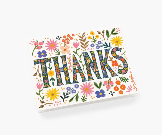 Load image into Gallery viewer, Floral Thanks Card

