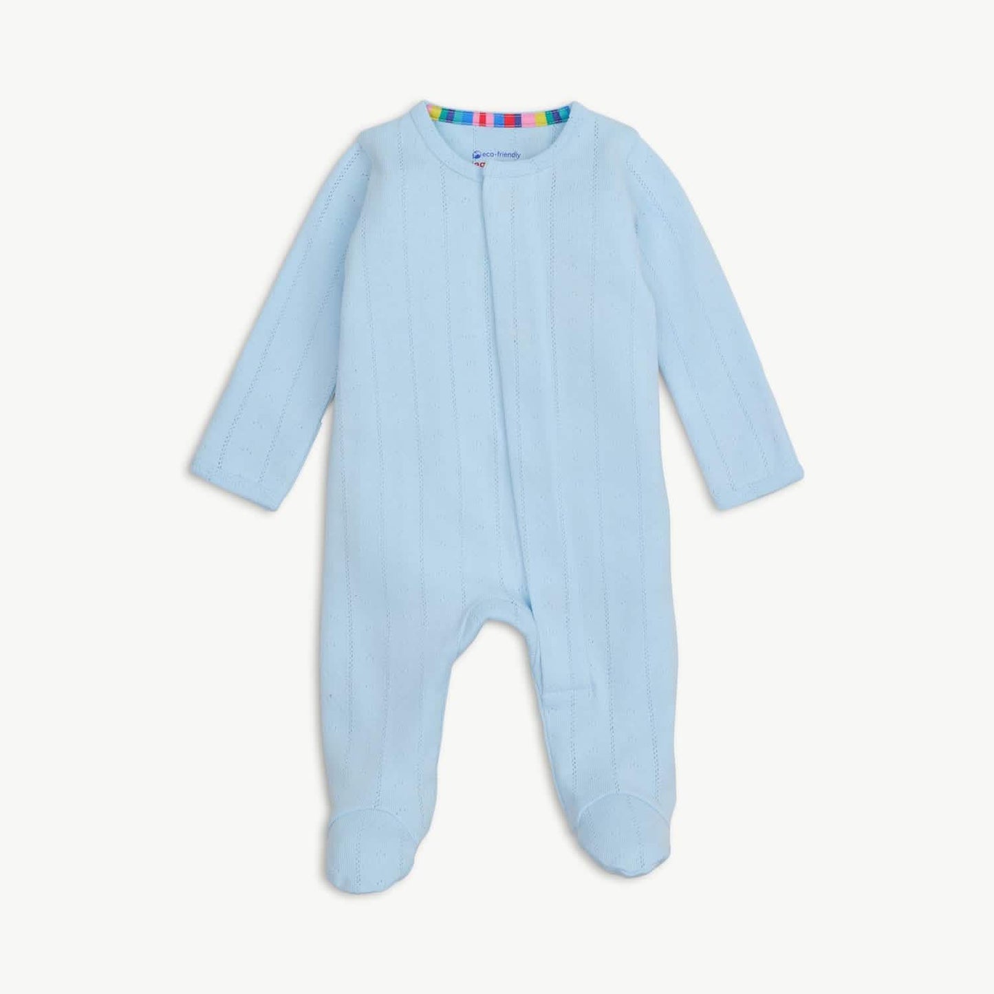 Love Lines Organic Cotton Pointelle Magnetic Footie