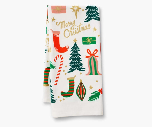 Load image into Gallery viewer, Deck the Halls Tea Towel
