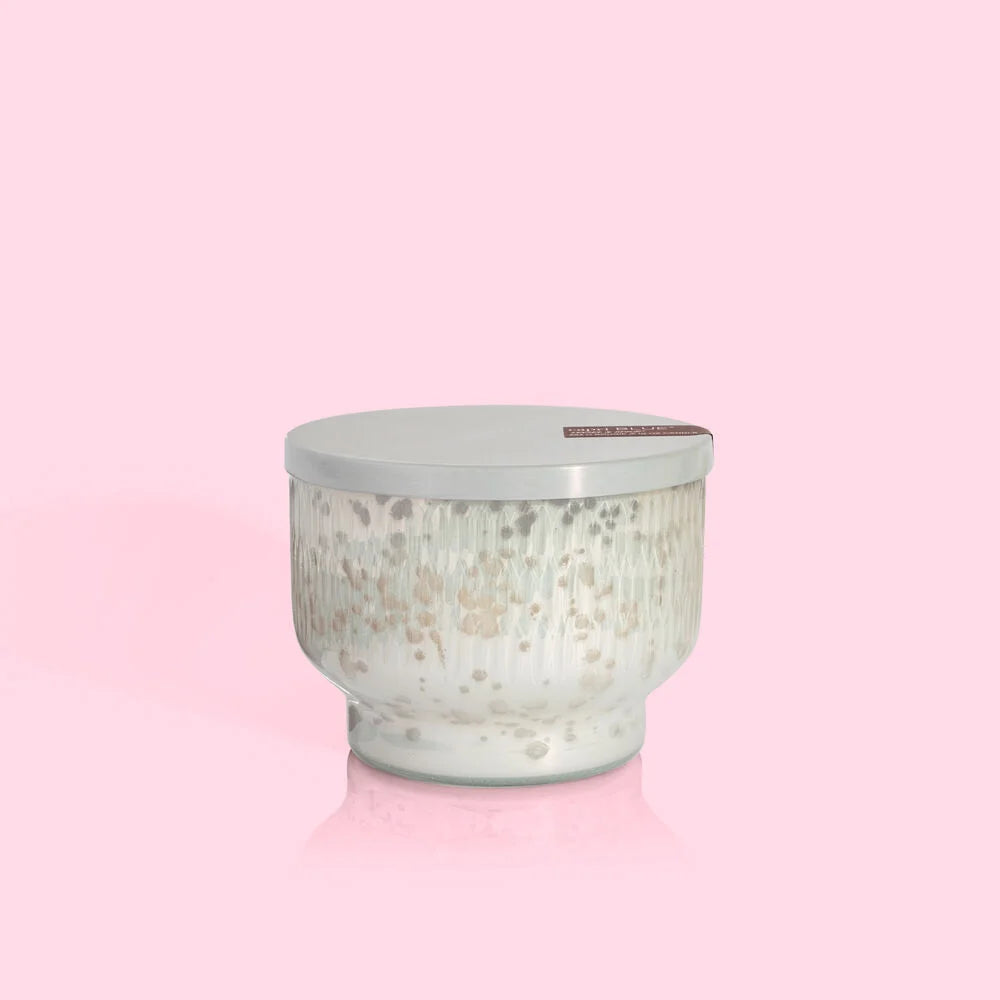 Load image into Gallery viewer, Tinsel &amp;amp; Spice Signature Jar White Mercury Etched Candle
