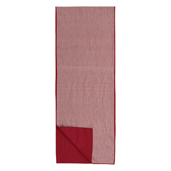 Red Woven Cotton Table Runner