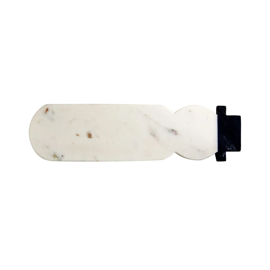 Marble Snowman Cheese Board