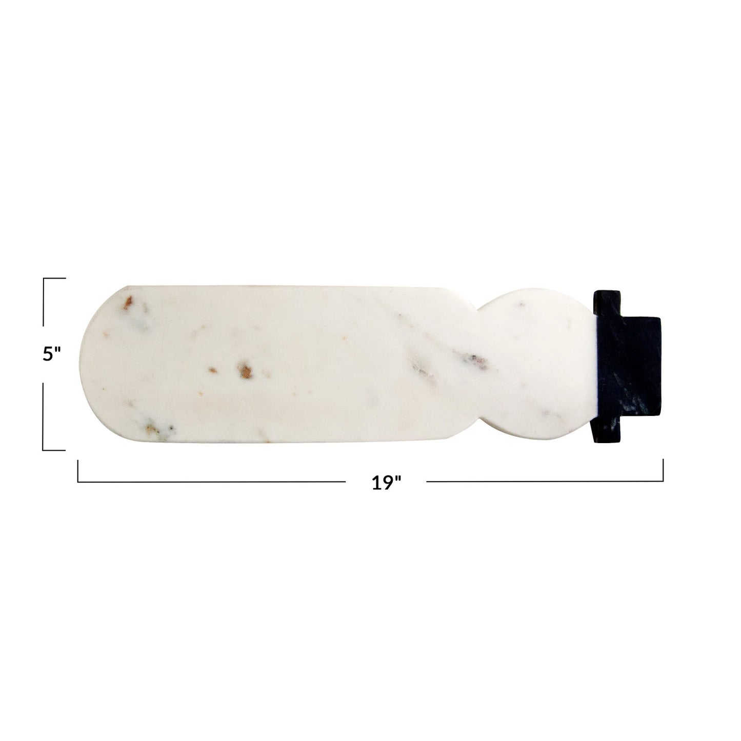 Marble Snowman Cheese Board