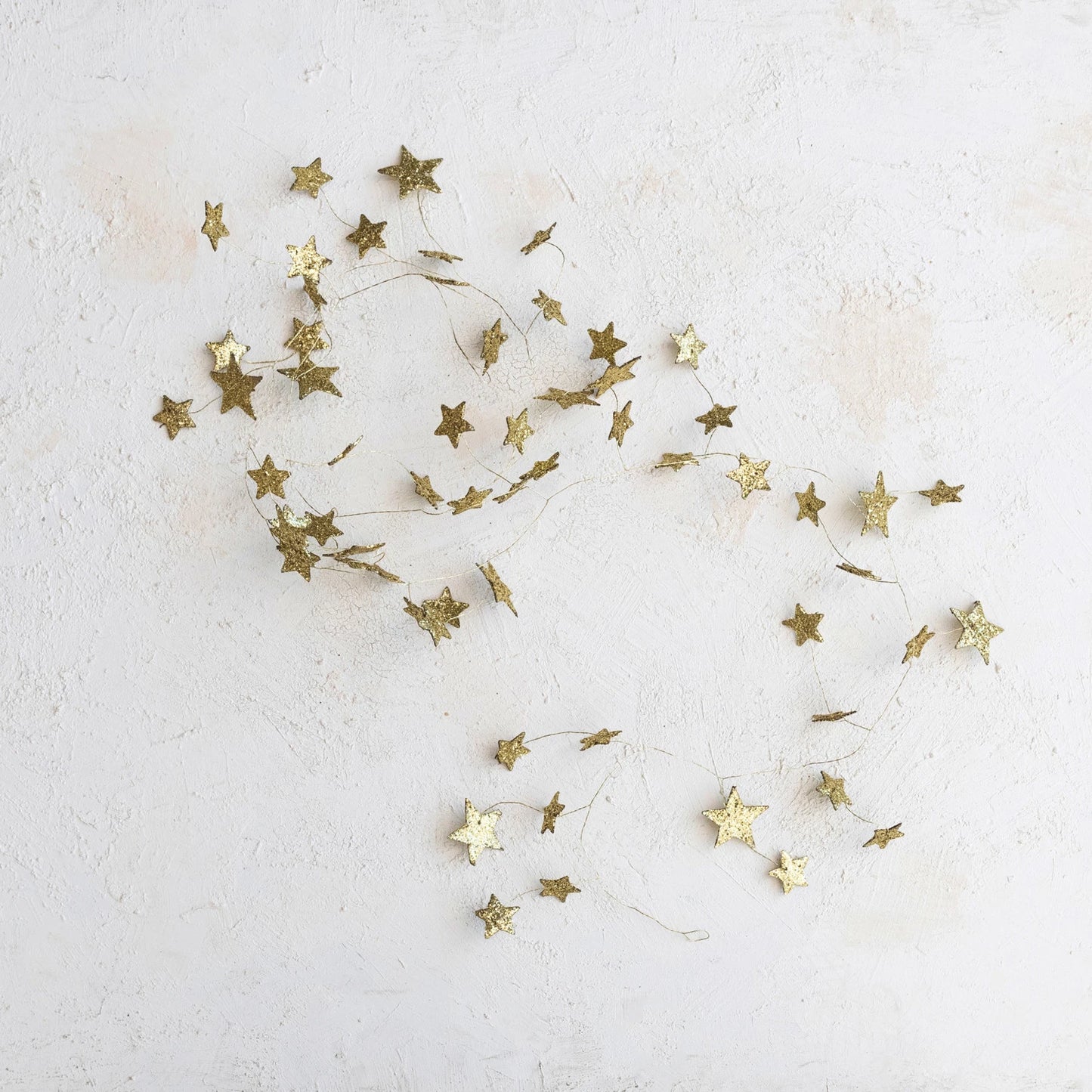 Star Shaped Garland with Glitter