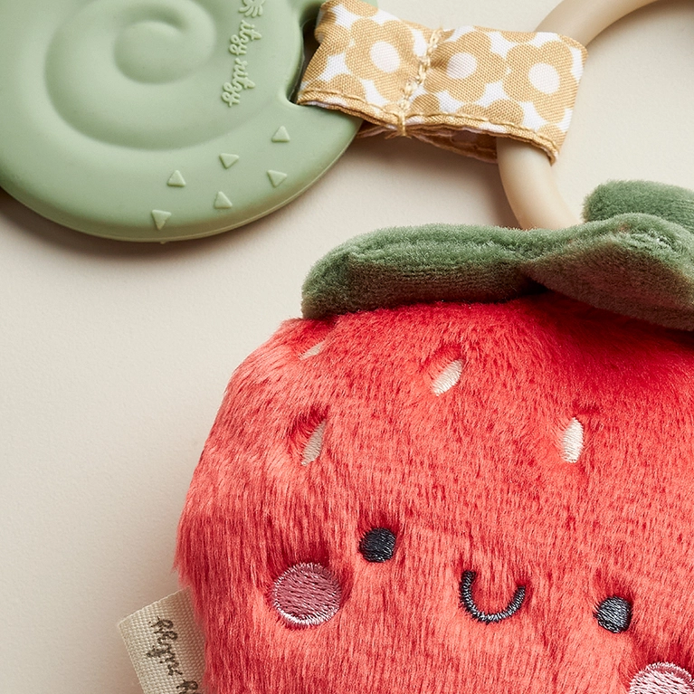 Load image into Gallery viewer, Itzy Pal™ Plush + Teether - Strawberry
