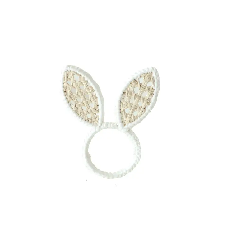 Bunny Ear Napkin Ring  White