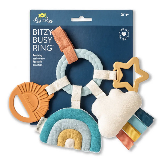 Bitzy Busy Ring Teething Activity Toy Cloud
