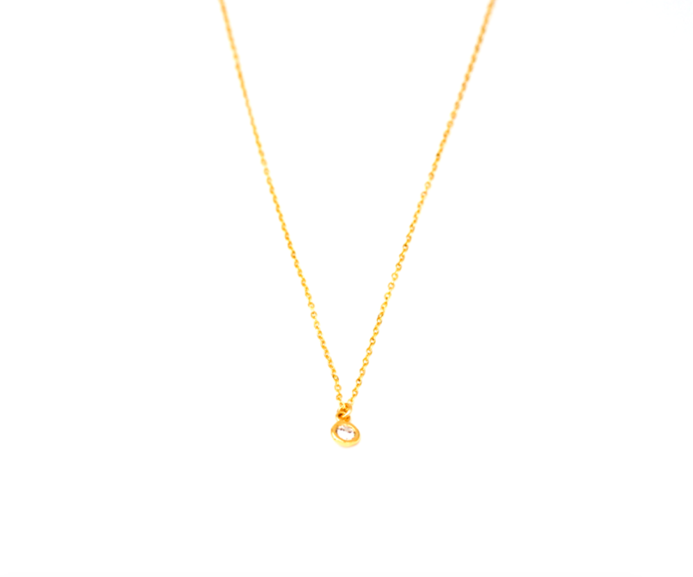 Gold Filled Petite CZ Necklace