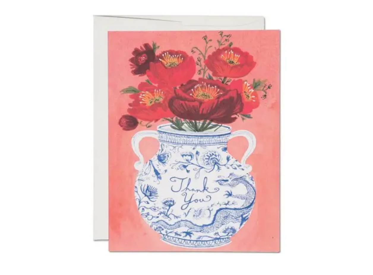 Dragon Vase Card