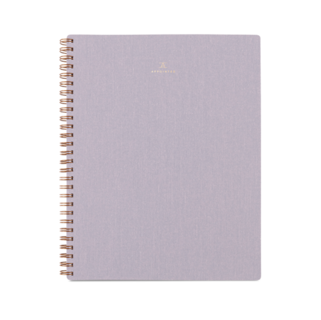 Lavender Gray Notebook - Lined