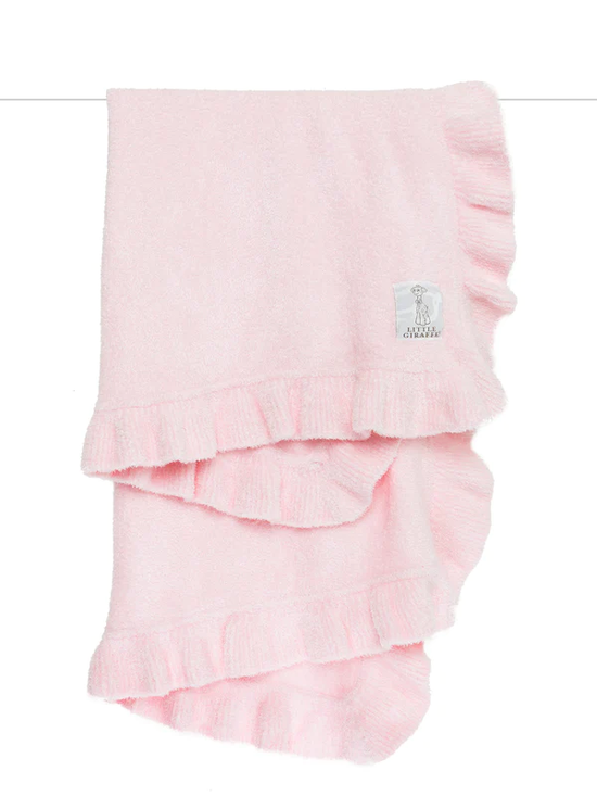Load image into Gallery viewer, Dolce Ruffle Baby Blanket - Pink

