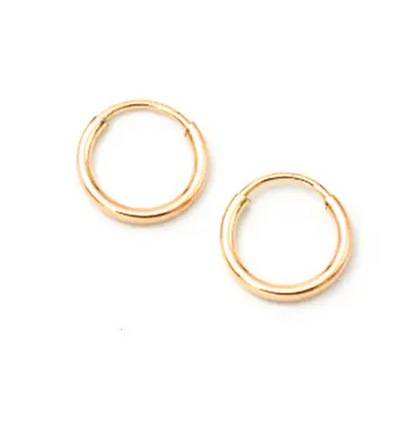 Load image into Gallery viewer, Petite Hoops - Gold Filled - 12mm
