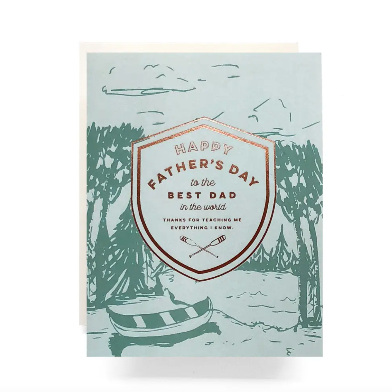 Crest Canoe Father's Day Card