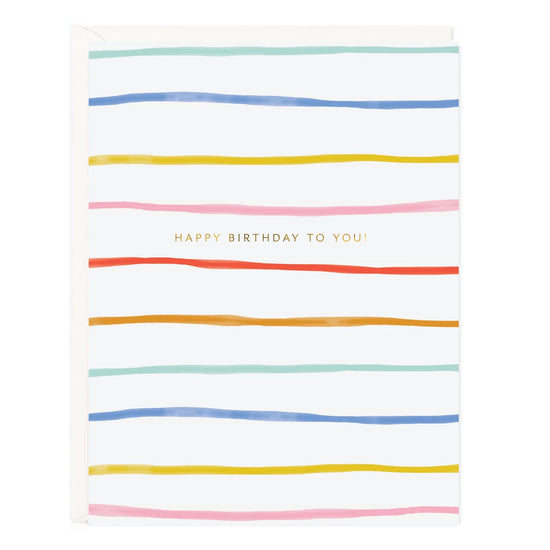 Birthday Stripes Card