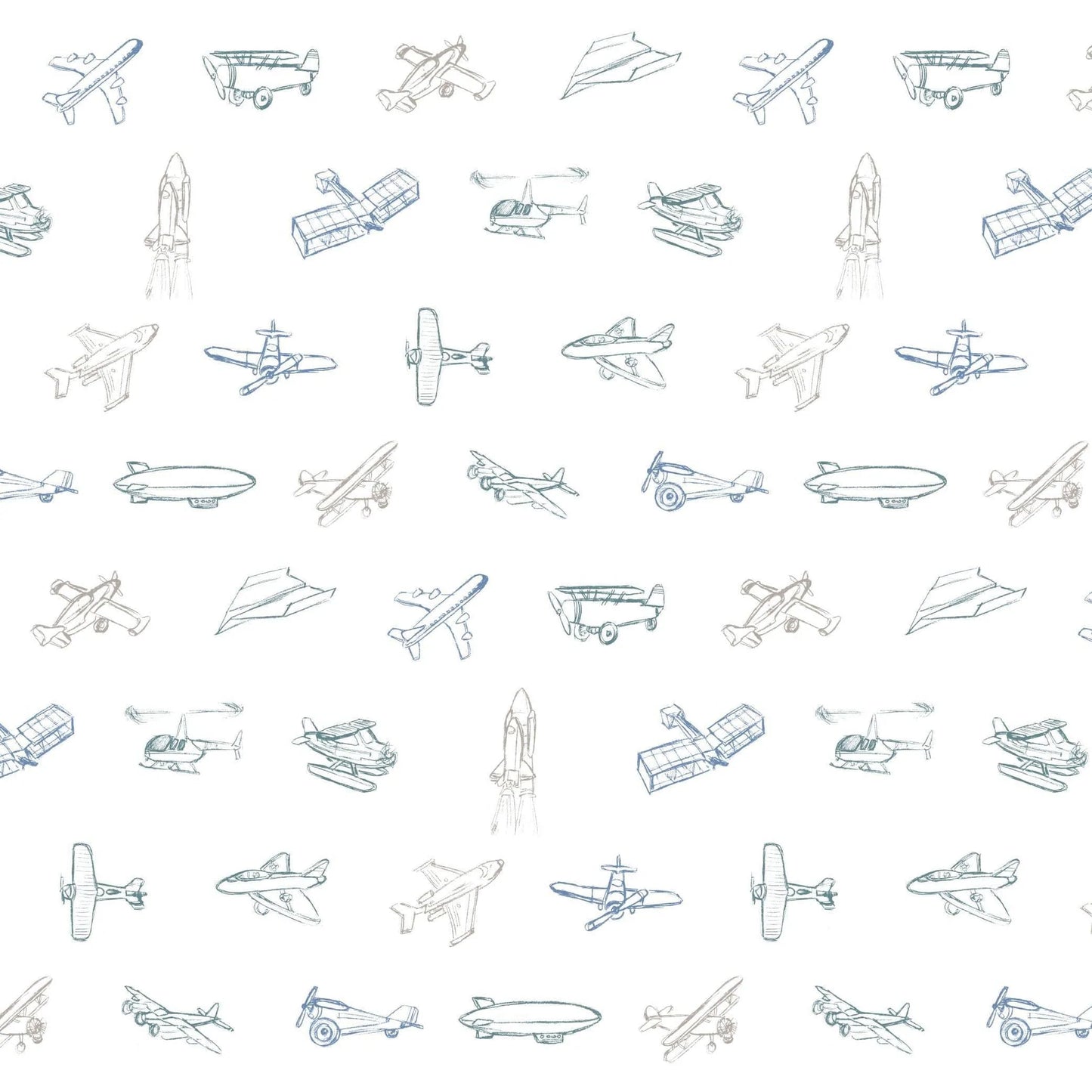 Load image into Gallery viewer, Airplanes Organic Cotton Magnetic Footie
