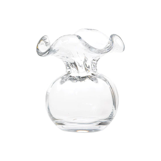 Hibiscus Glass Bud Vase Clear