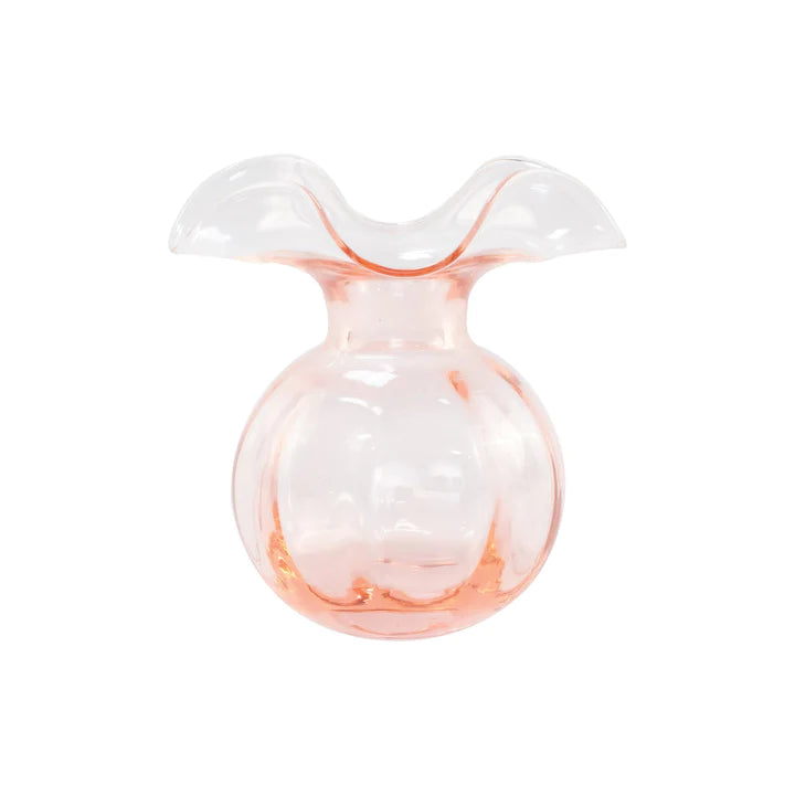 Hibiscus Glass Bud Vase Pink