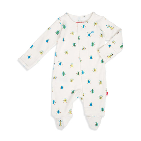 Load image into Gallery viewer, Just Wing It Organic Cotton Magnetic Footie
