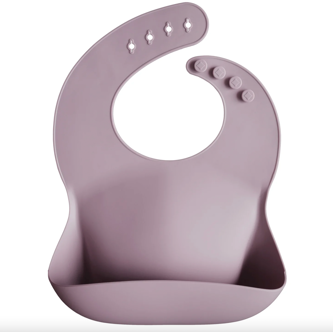 Load image into Gallery viewer, Silicone Baby Bib - Pale Mauve
