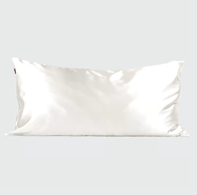 Ivory Satin Pillowcase - King