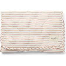 Load image into Gallery viewer, Striped On the Go Portable Changing Pad Rose Pink
