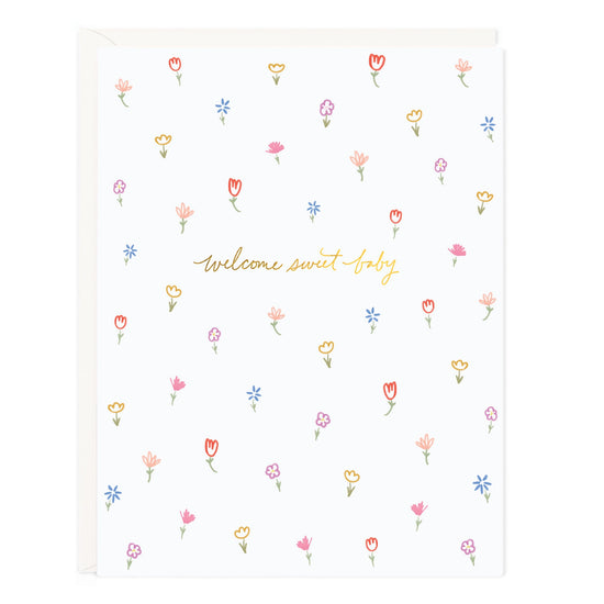 Sweet Baby Petite Floral Card