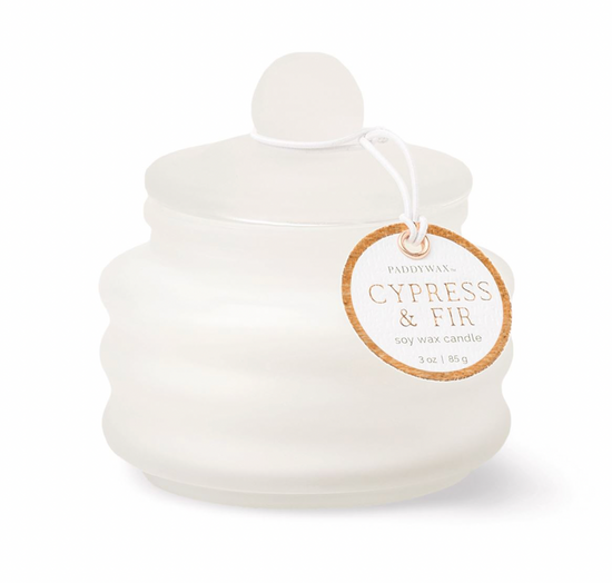 Cypress & Fir Frosted Mini Candle